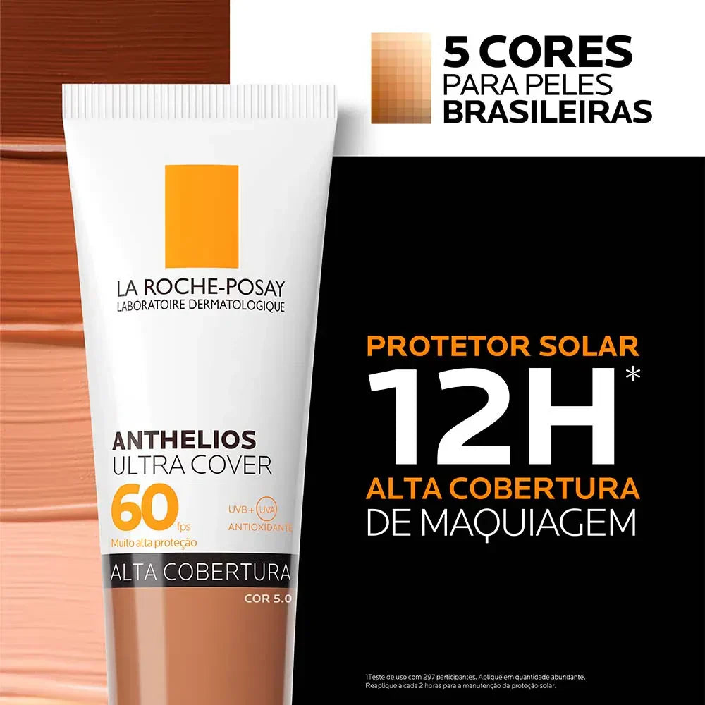 Protetor Solar Facial com Cor La Roche-Posay Anthelios Ultra Cover FPS60 - Imagem 5